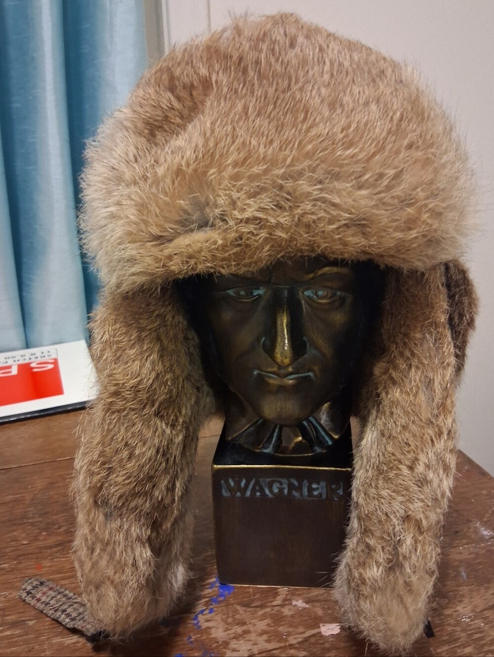 Medium Crown Cap Trapper Hat Real Fur Trim